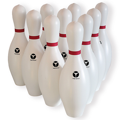 Quilles de bowling en plastique
